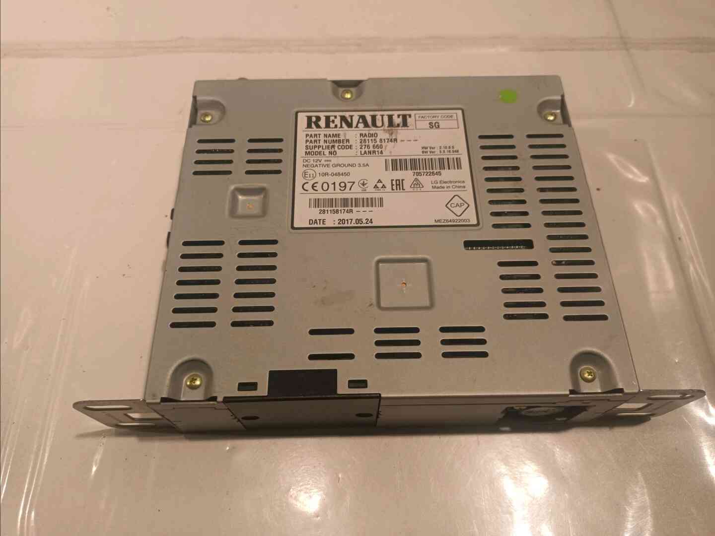 Autoradio specifique — RENAULT — SCENIC IV — PHASE 1 — OE 281158174R — occasion garantie 2 ans