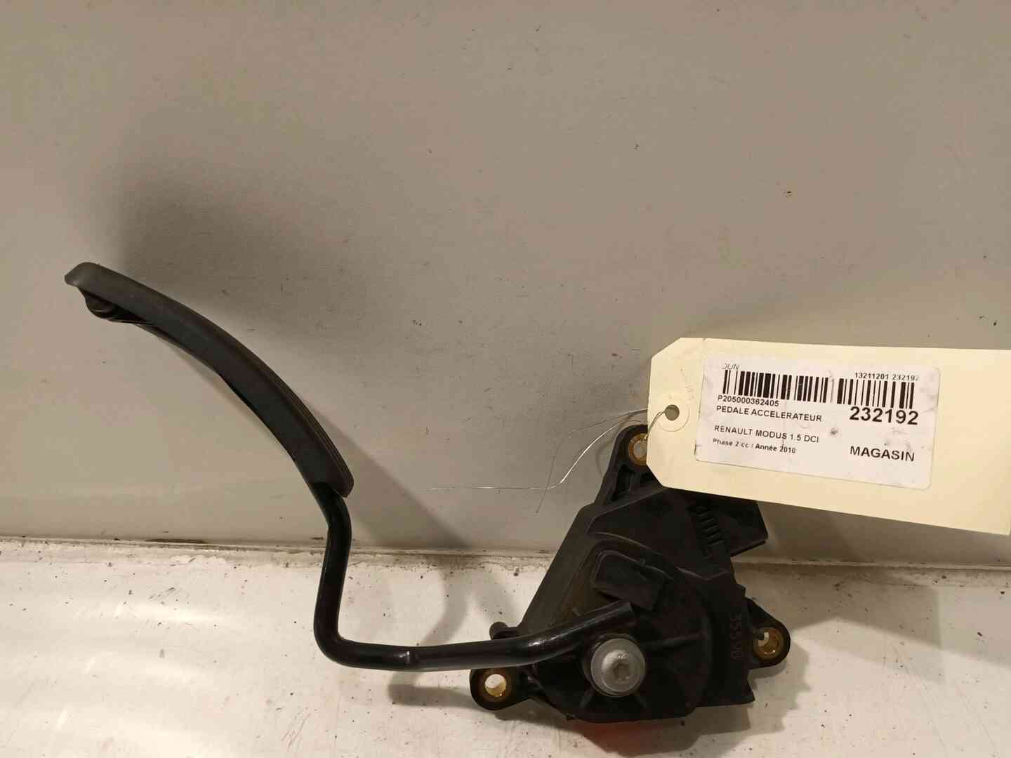 Pedale accelerateur — RENAULT — MODUS — PHASE 2 — OE 8200139322 — occasion garantie 2 ans