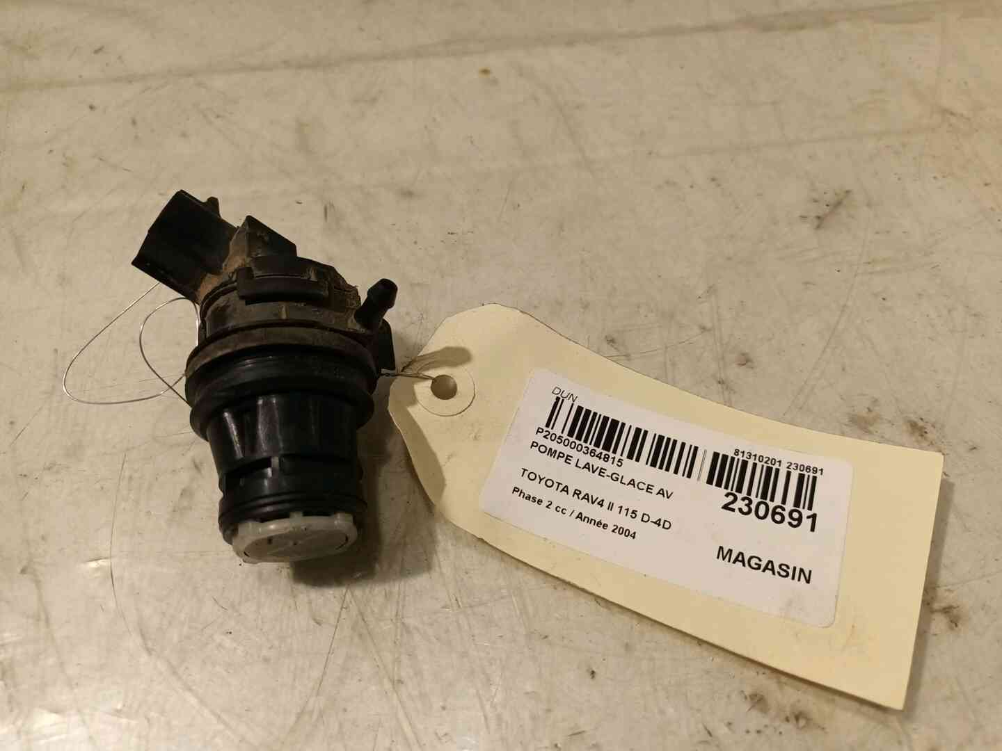Pompe lave-glace avant — TOYOTA — RAV4 II — PHASE 2 — OE 8533060190 — occasion garantie 2 ans