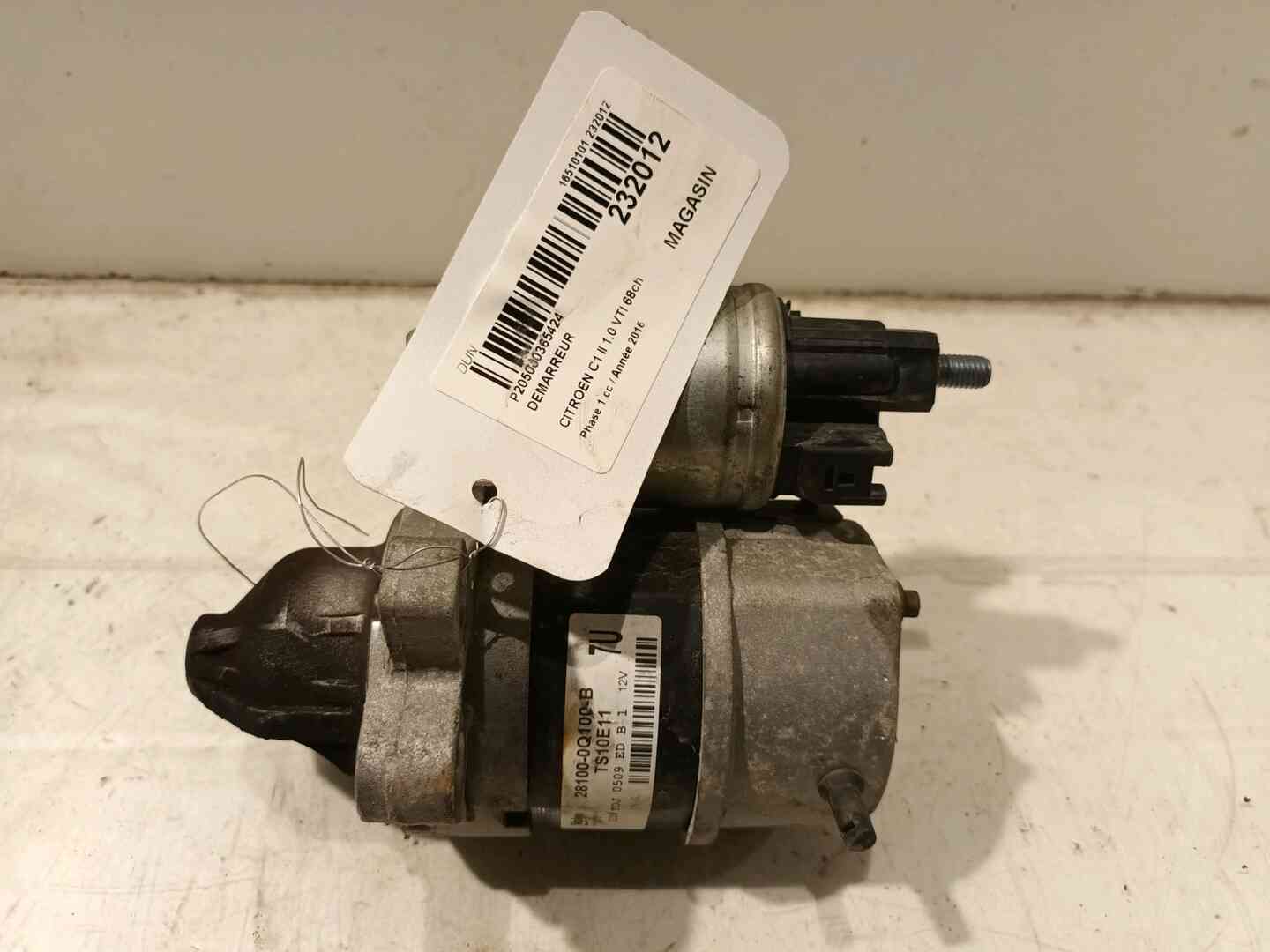 Demarreur — CITROEN — C1 II — PHASE 1 — OE 1612092980 — occasion garantie 2 ans