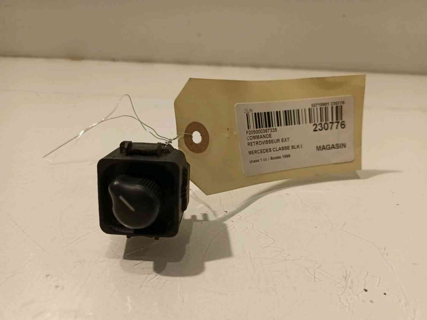 Commande retroviseur exterieur electrique gauche — MERCEDES — SLK — OE 1298200610 — occasion garantie 2 ans