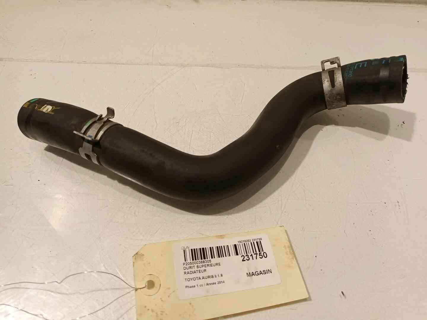 Durit superieure radiateur — TOYOTA — AURIS II — PHASE 1 — OE 165710T260 — occasion garantie 2 ans
