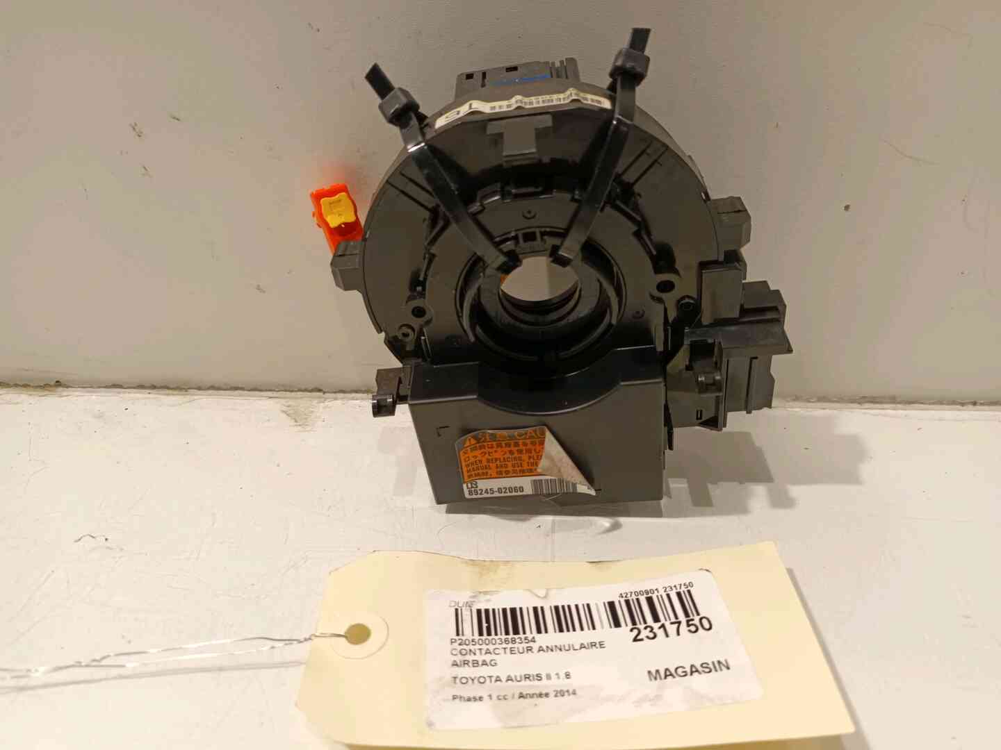 Contacteur annulaire airbag — TOYOTA — AURIS — PHASE 1 — OE 8430702120 — occasion garantie 2 ans