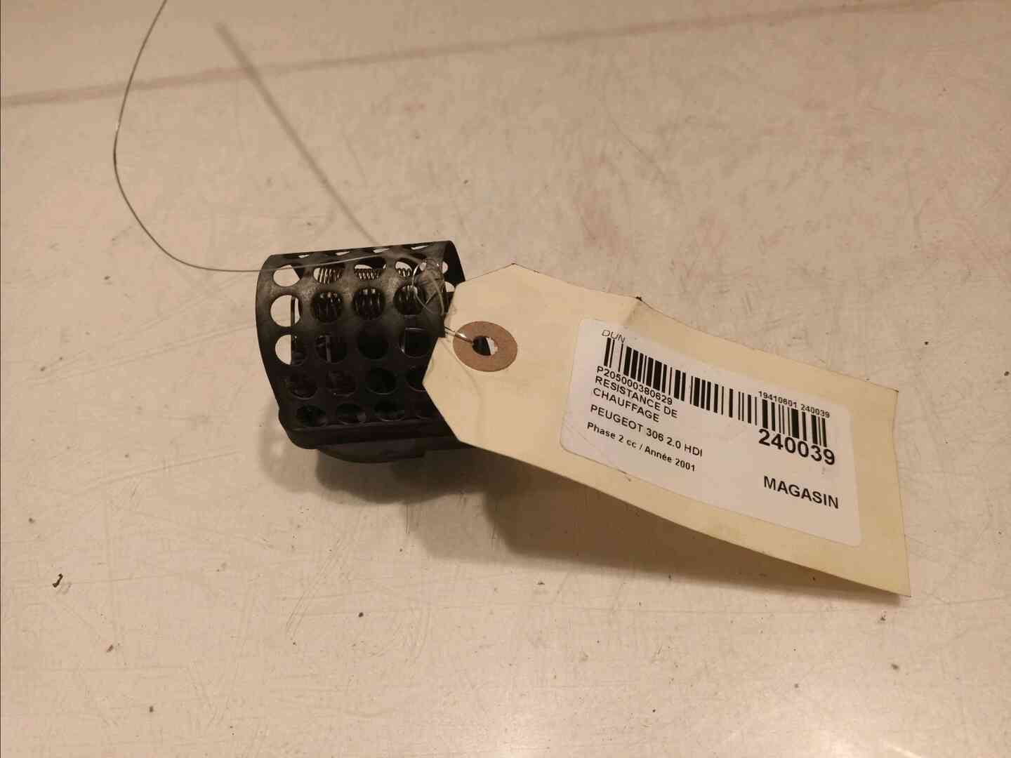 Resistance de chauffage — PEUGEOT — 306 — PHASE 2 — OE 6450P7 — occasion garantie 2 ans