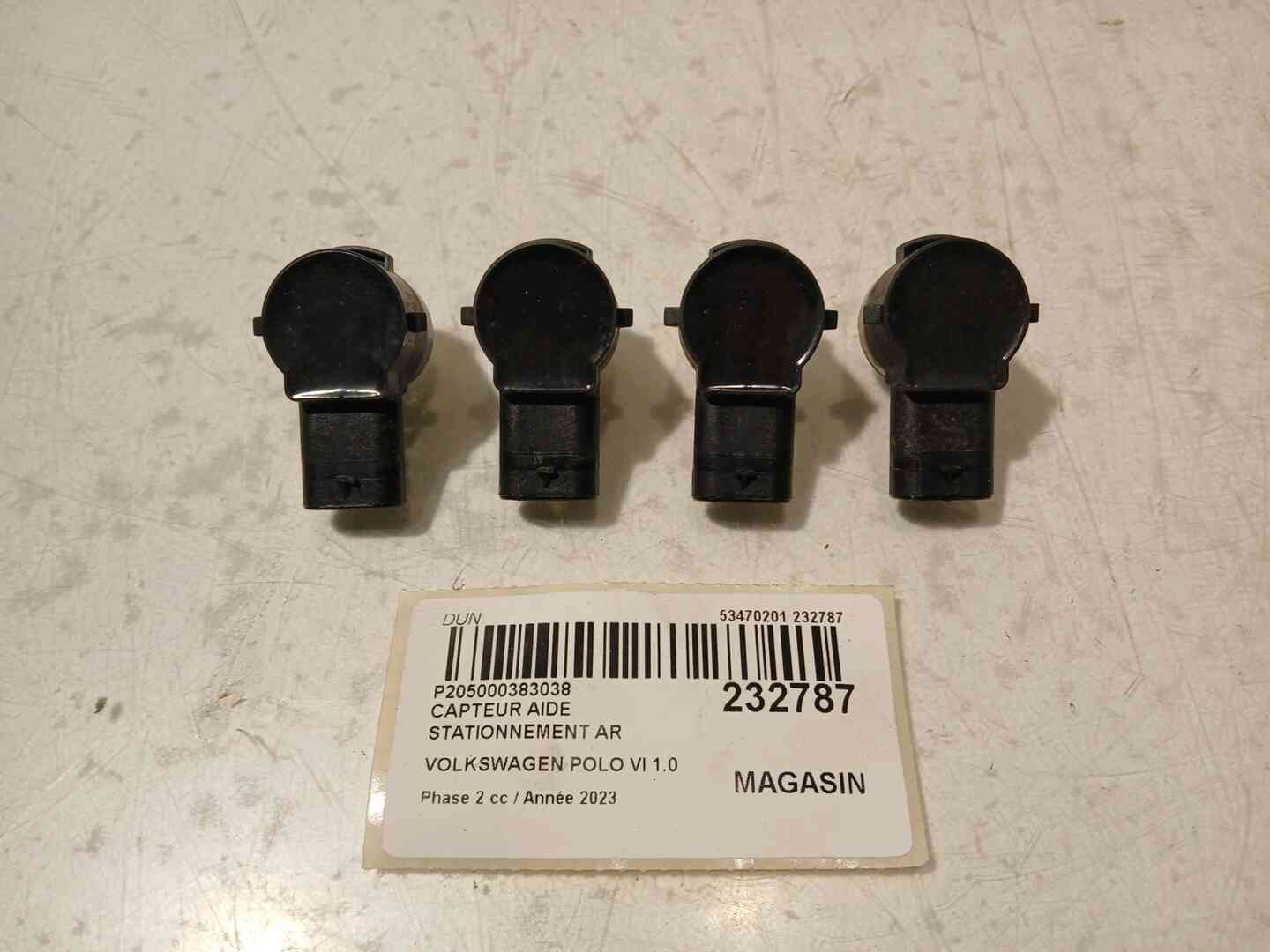 Capteur aide stationnement arriere — VOLKSWAGEN — POLO VI — PHASE 2 — OE 5Q0919275BGRU — occasion garantie 2 ans
