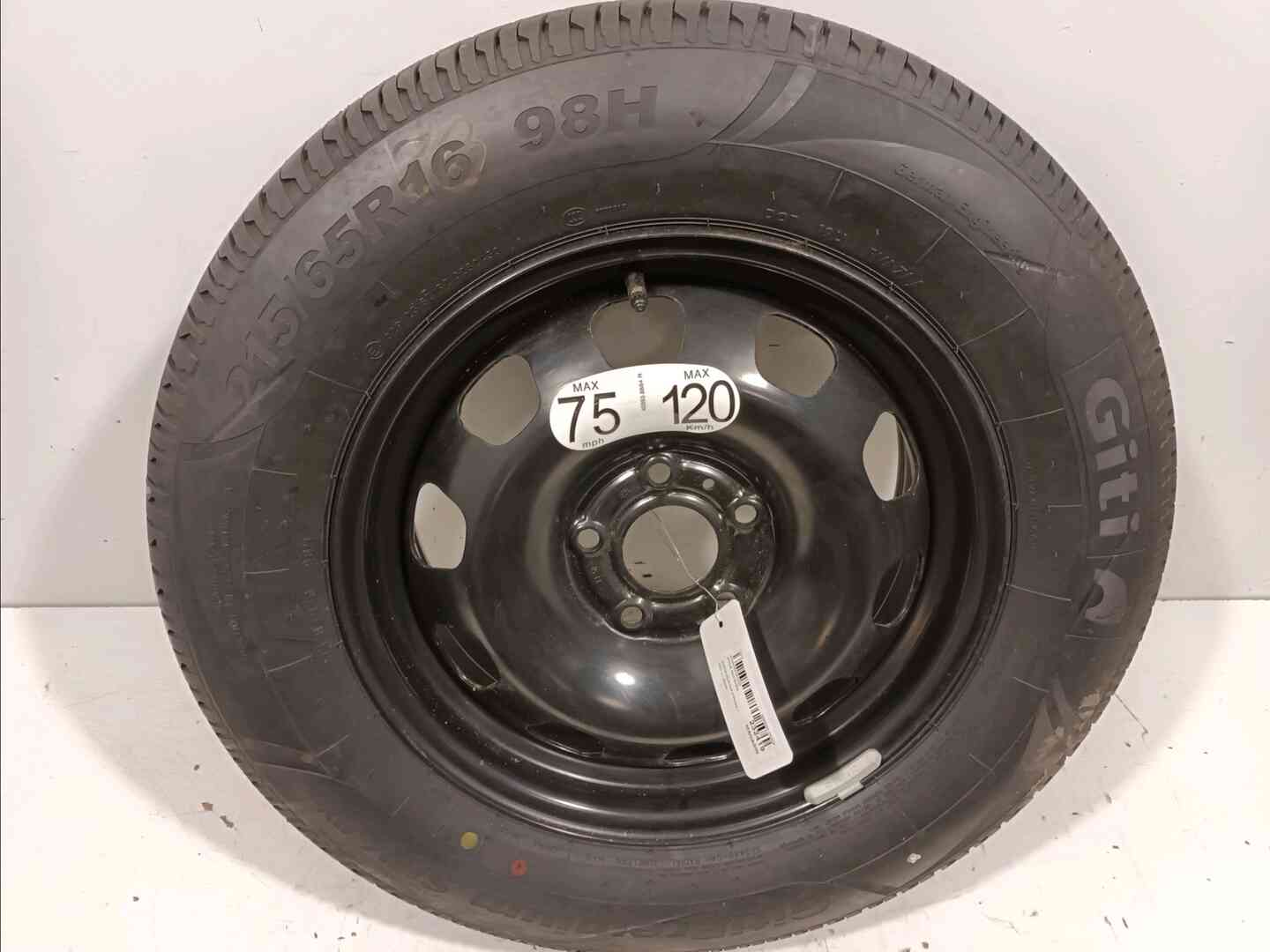 Roue secours — DACIA — DUSTER — PHASE 1 — OE 21565R16H — occasion garantie 2 ans