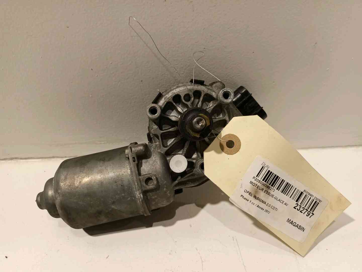 Moteur essuie-glace avant — OPEL — INSIGNIA — PHASE 1 — OE 39057204 — occasion garantie 2 ans