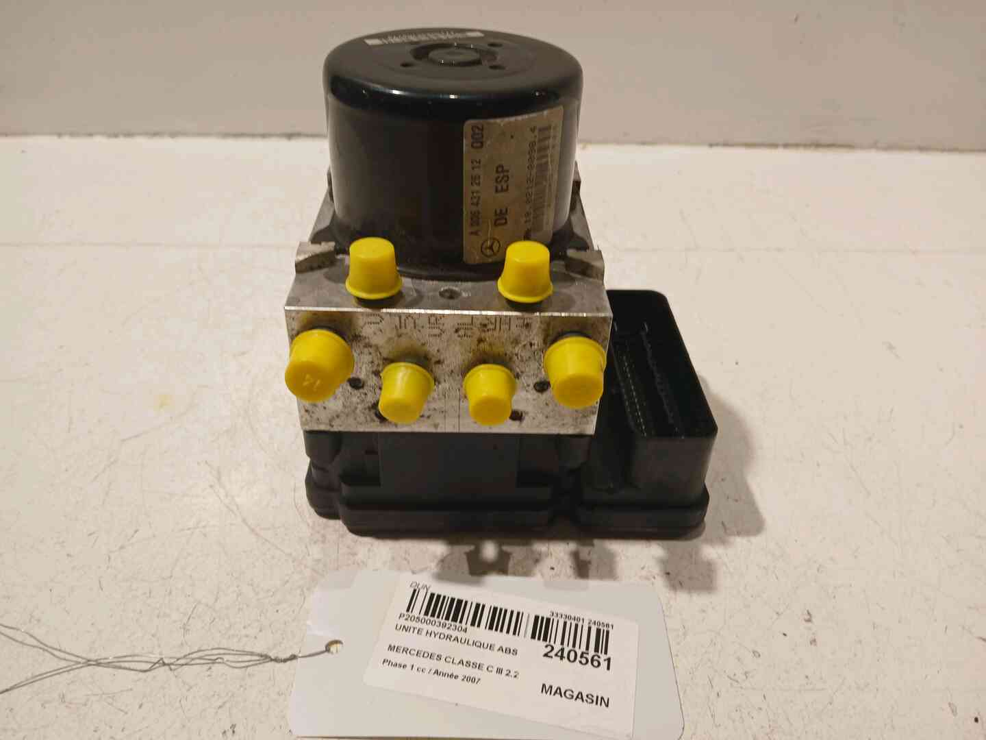 Bloc abs — MERCEDES — CLASSE C — PHASE 1 — OE 2044312612 — occasion garantie 2 ans