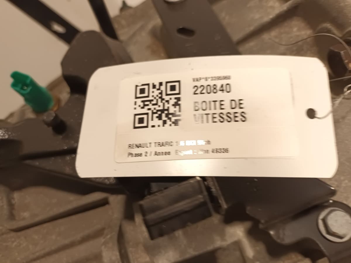 Boite de vitesses — RENAULT — TRAFIC — PHASE 2 — OE 8201576117 — occasion garantie 2 ans