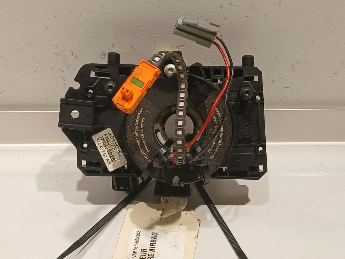 Contacteur annulaire airbag — RENAULT — MEGANE I — PHASE 2 — OE 7701040728 — occasion garantie 2 ans