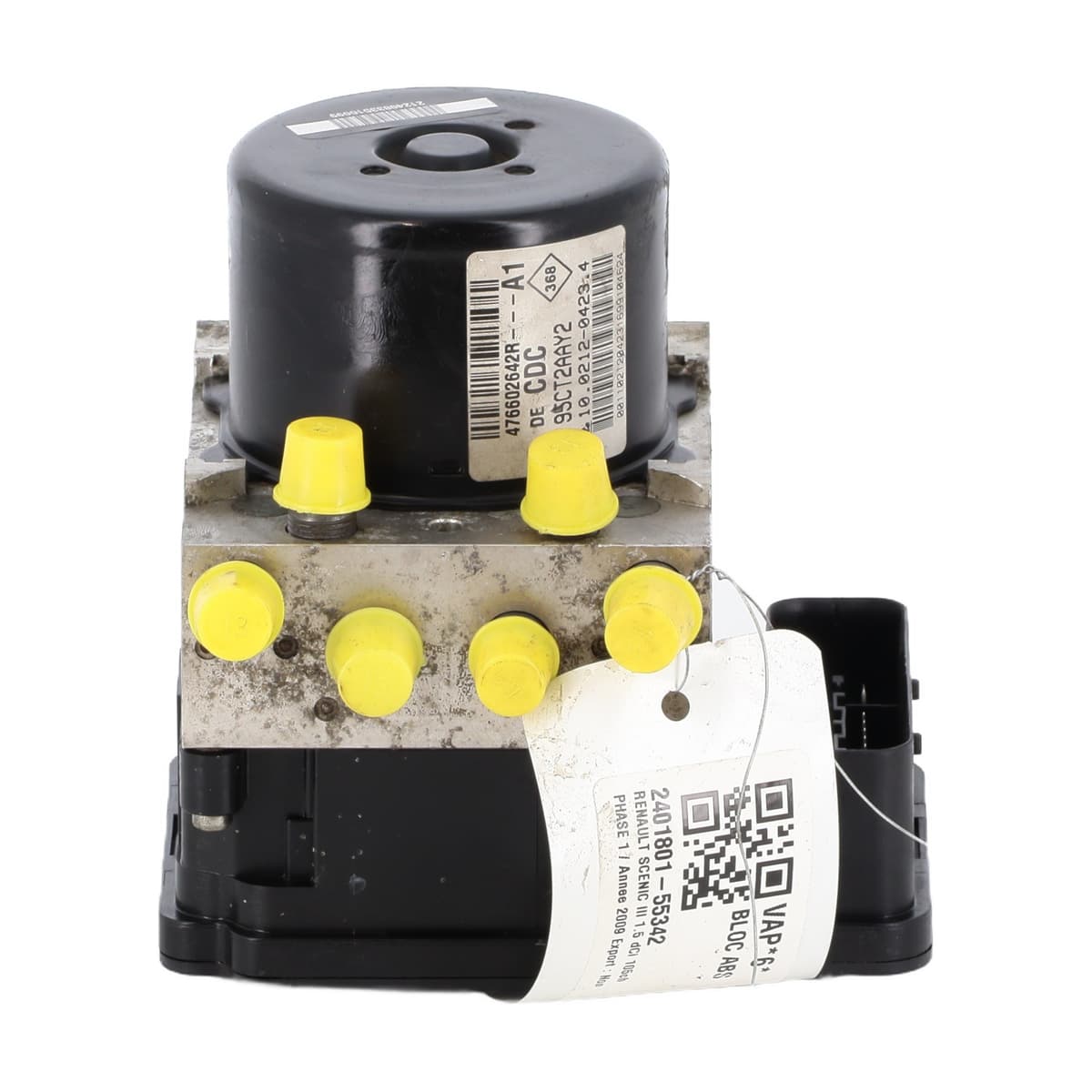 Bloc abs — RENAULT — SCENIC III — PHASE 1 — OE 476604304R — occasion garantie 2 ans