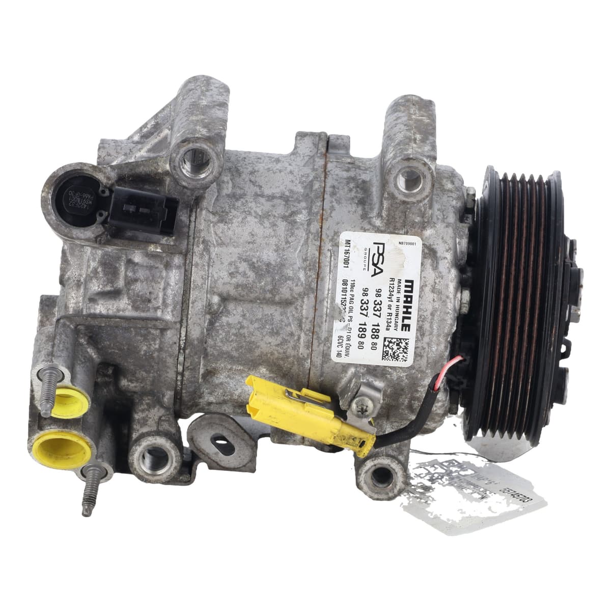 Compresseur climatisation — CITROEN — C4 III — PHASE 1 — OE 9833718880 — occasion garantie 2 ans