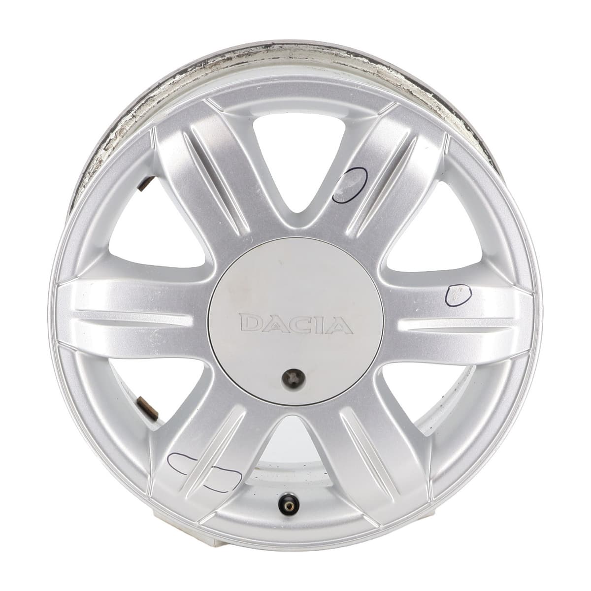Jante aluminium — DACIA — LOGAN I — PHASE 2 MVC — OE 6001549388 — occasion garantie 2 ans