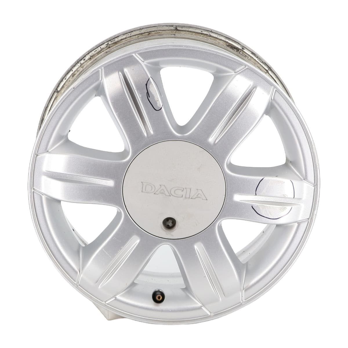 Jante aluminium — DACIA — LOGAN I — PHASE 2 MVC — OE 6001549388 — occasion garantie 2 ans